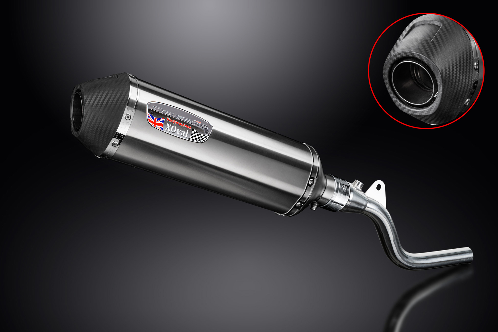 Kawasaki KLX250 09-20 KLX300 20-24 Slip On 13.5" XOval Stainless Exhaust Muffler