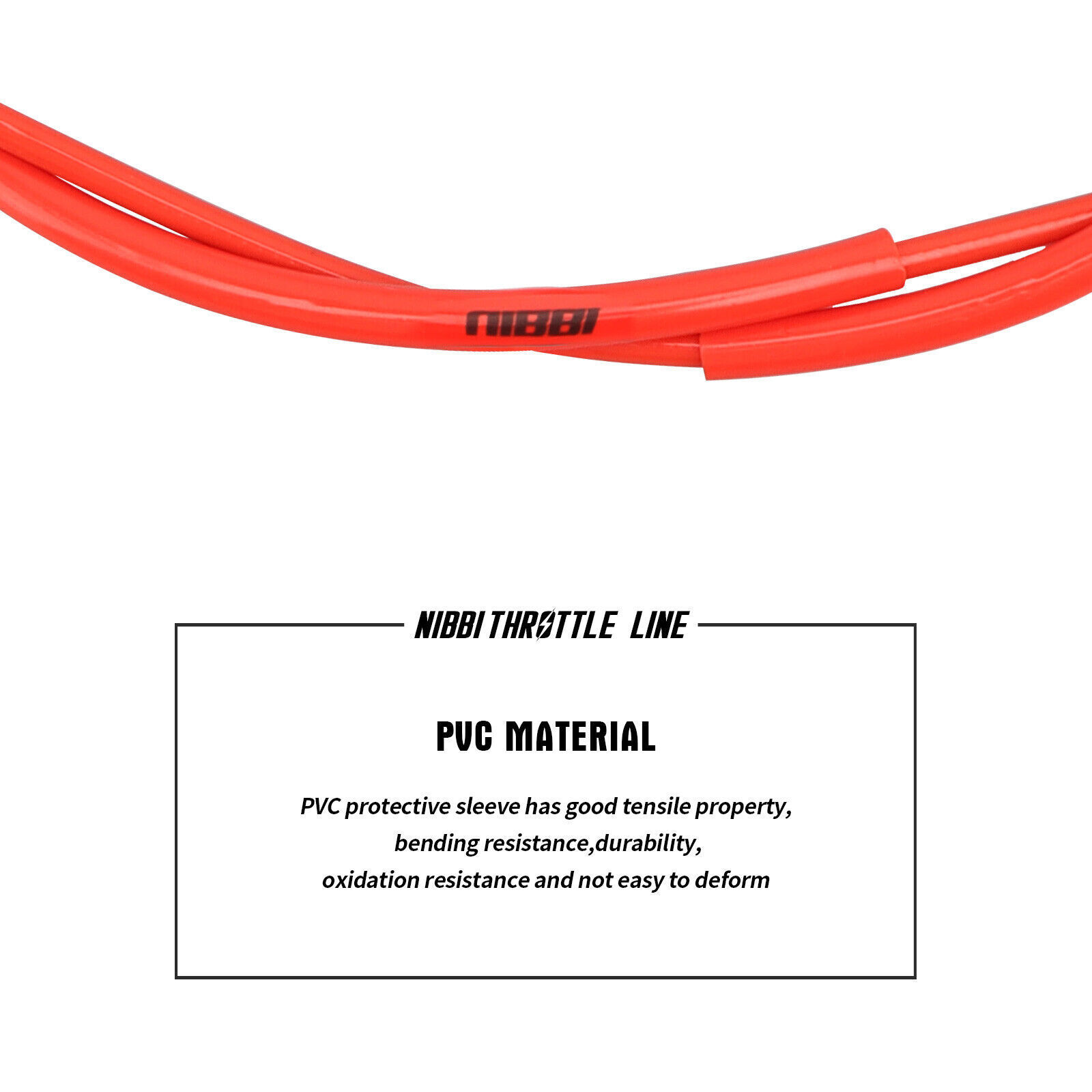 NIBBI 46" Throttle Cable For Yamaha Kawasaki Suzuki Honda Kayo Dirt Pit Bike ATV