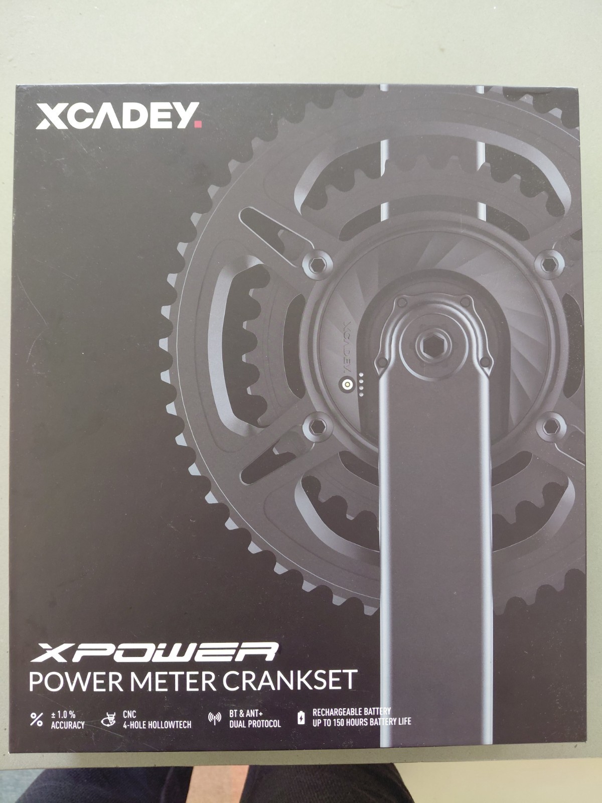 XCADEY XPOWER Spider Power Meter Crankset For Shimano 4 Bolt 110BCD Road 175mm
