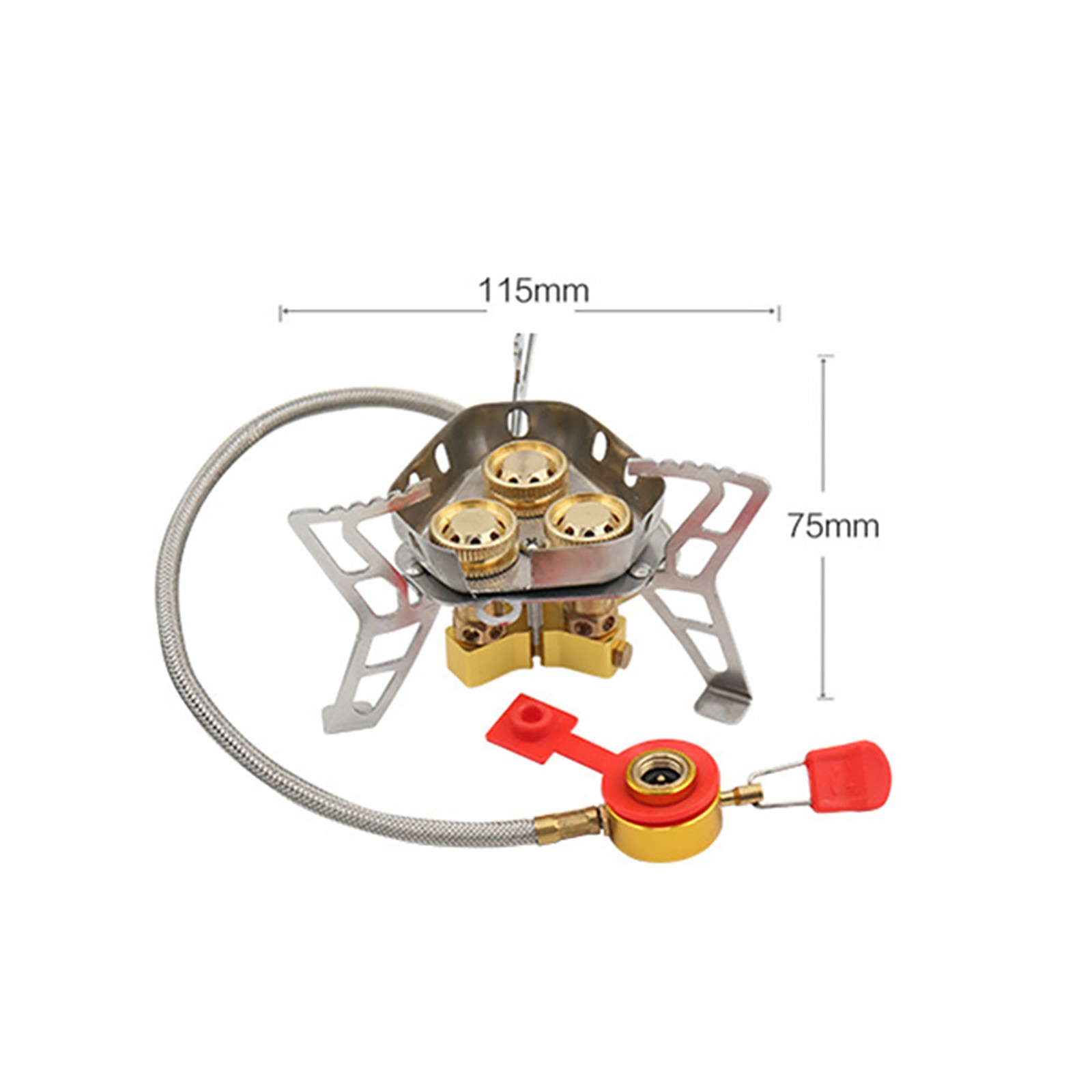New 6800W Aluminum Alloy Outdoor Tourist Foldable Windproof Camping Gas Stove