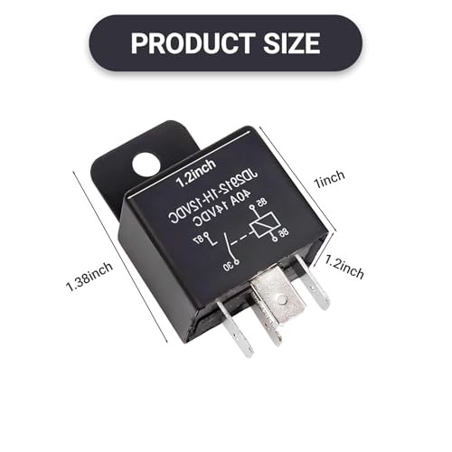 JD2912 Automotive Relay 4 Pin 12V 40A SPST, JD2912-1H-12VDC 40A 14VDC, Car