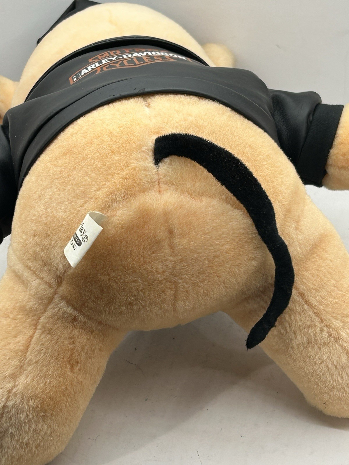 VTG 1993 Harley Davidson Hog Biker Plush Pig With Leather Jacket- NEW WITH TAGS