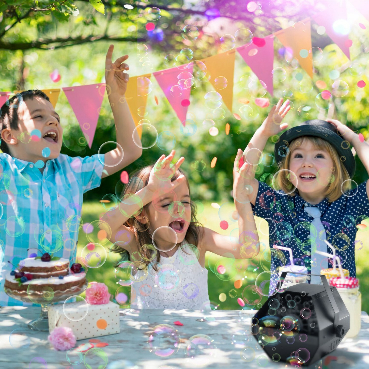 Automatic Bubble Machine Maker Auto Blower DJ Party Stage 5000+ Bubbles /Minute