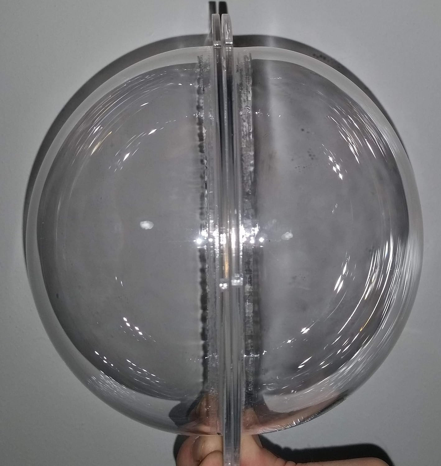 Clear Acrylic Dome Plastic Hemisphere 6 in With Flange Pre Drilled Holes