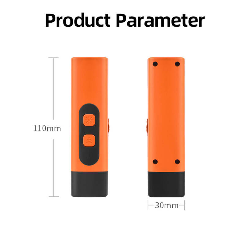 Handheld Ultrasonic Dog Training Anti-Barking Deterrent Silencer Flashlight 50Ft
