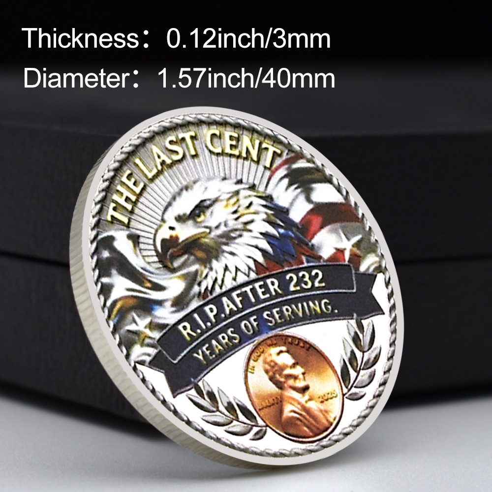 The Last Cent 2025 Final Issue Philadelphia R.I.P. Penny Commemorative Coin