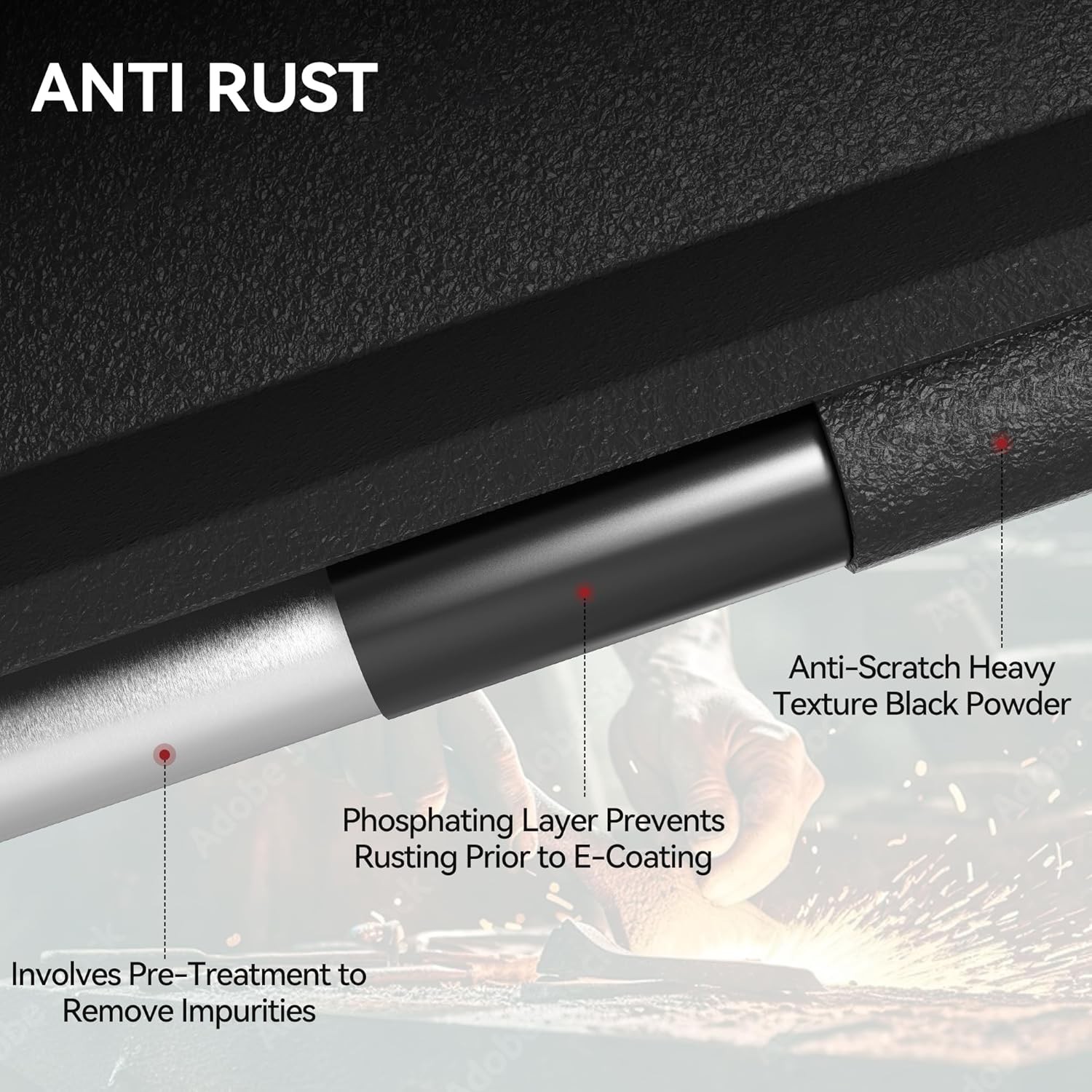 YITAMOTOR Drop Running Boards for 2024-2025 Toyota Tacoma Double Cab Side Steps