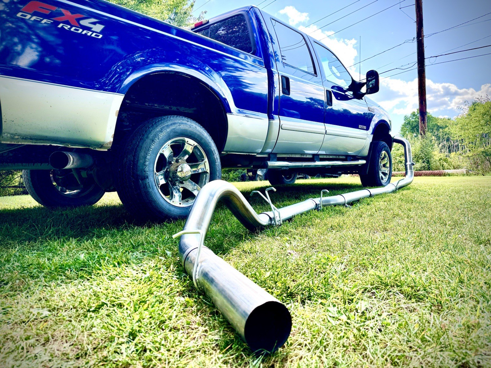 Exhaust Pipe Kit 2003-2007 Ford F250 F350 Powerstroke 6.0 409 Stainless Steel