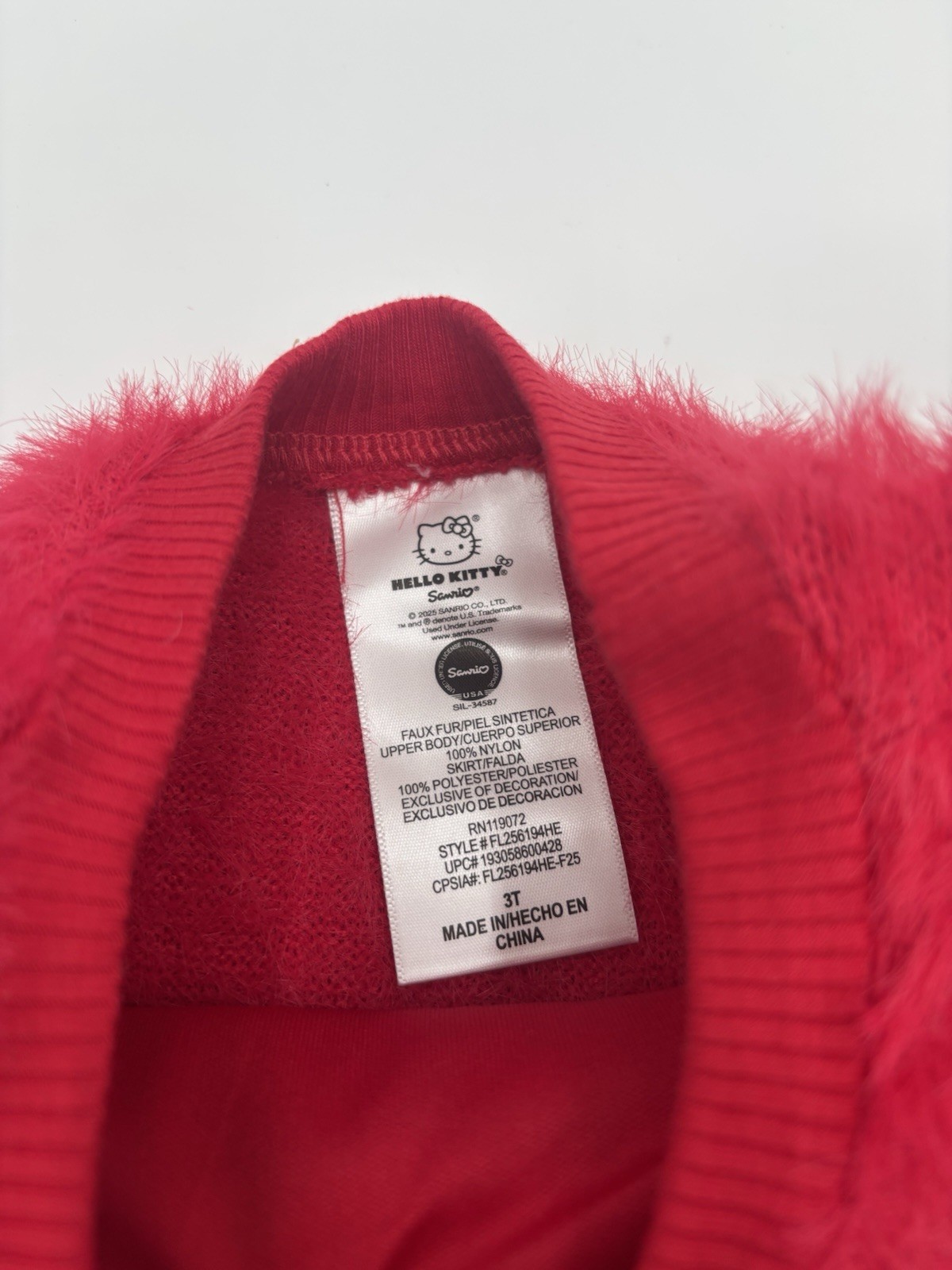 Hello Kitty Tutu Dress Size 3T
