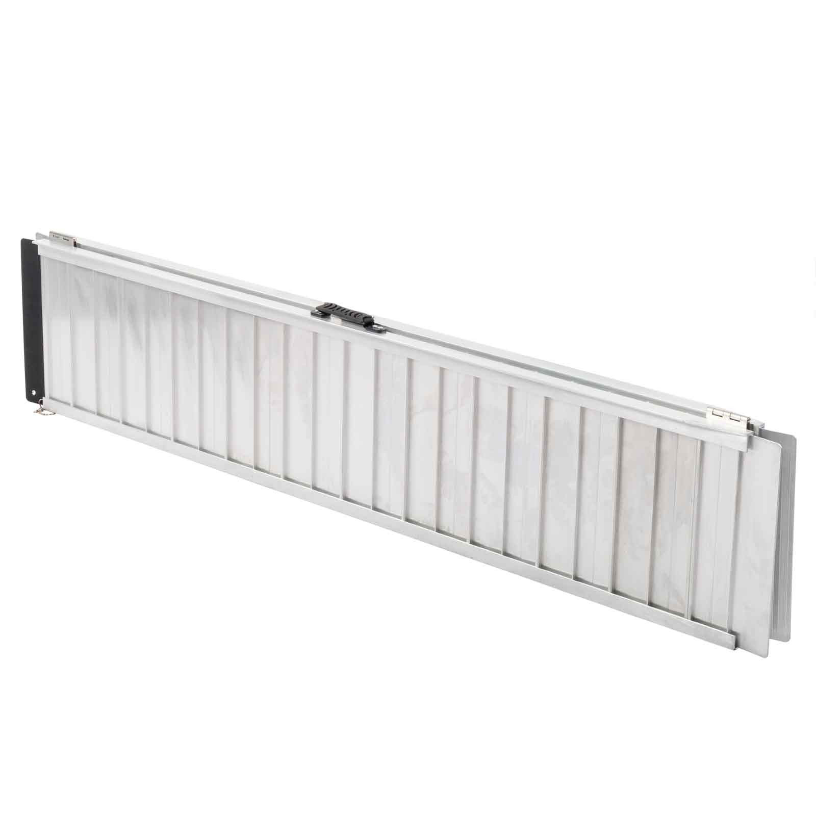 10ft Aluminum Folding Wheelchair Ramp Handicap Scooter Ramp Non-Slip 800LBS