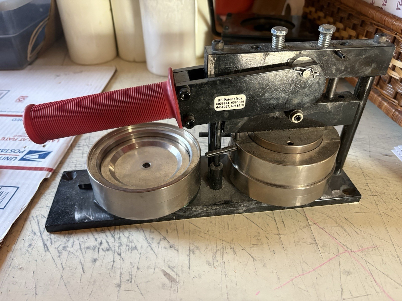 American Button Machines 3.5" Tecre Button Making Machine And Punch