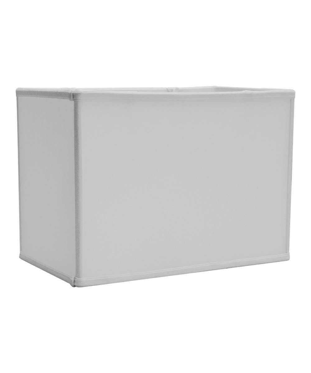 Rectangular Drum Lampshade (6.5x12) (6.5x12) x 9 Softback White Linen
