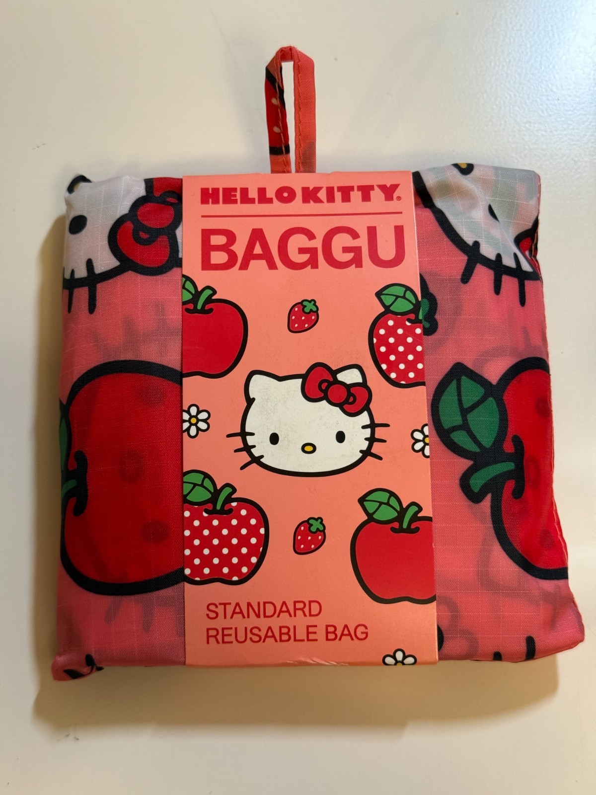 Baggu Hello Kitty Apple Sanrio Standard Eco Nylon Bag Tote NWT