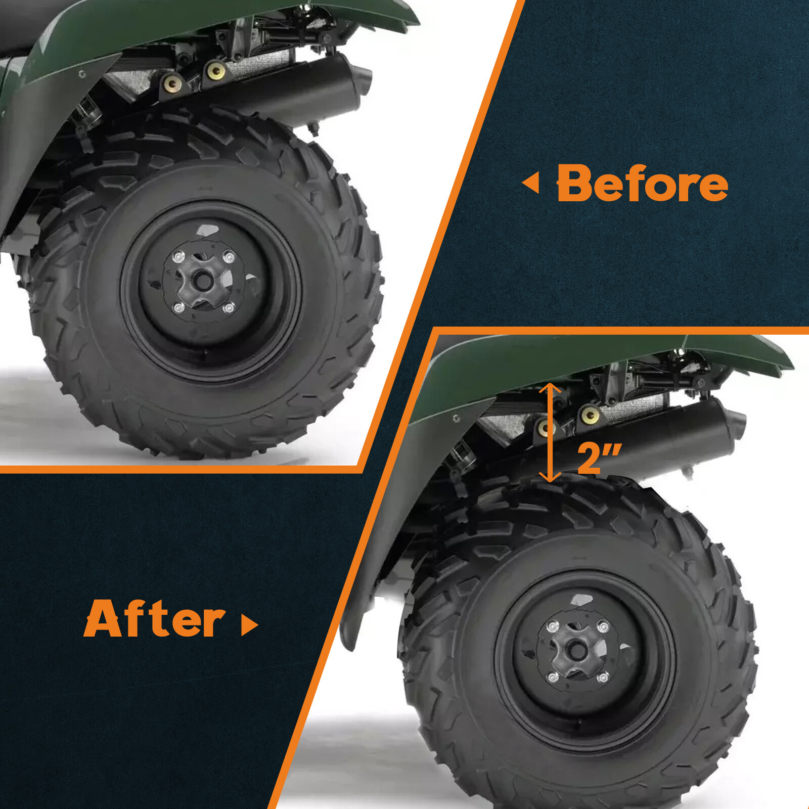 2" Full Lift Kit w/Hardware for Kawasaki Brute Force 650i 750i 2005-2023