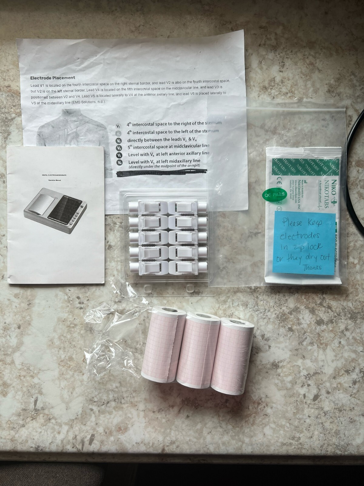 12 lead ecg monitor model ECG-301