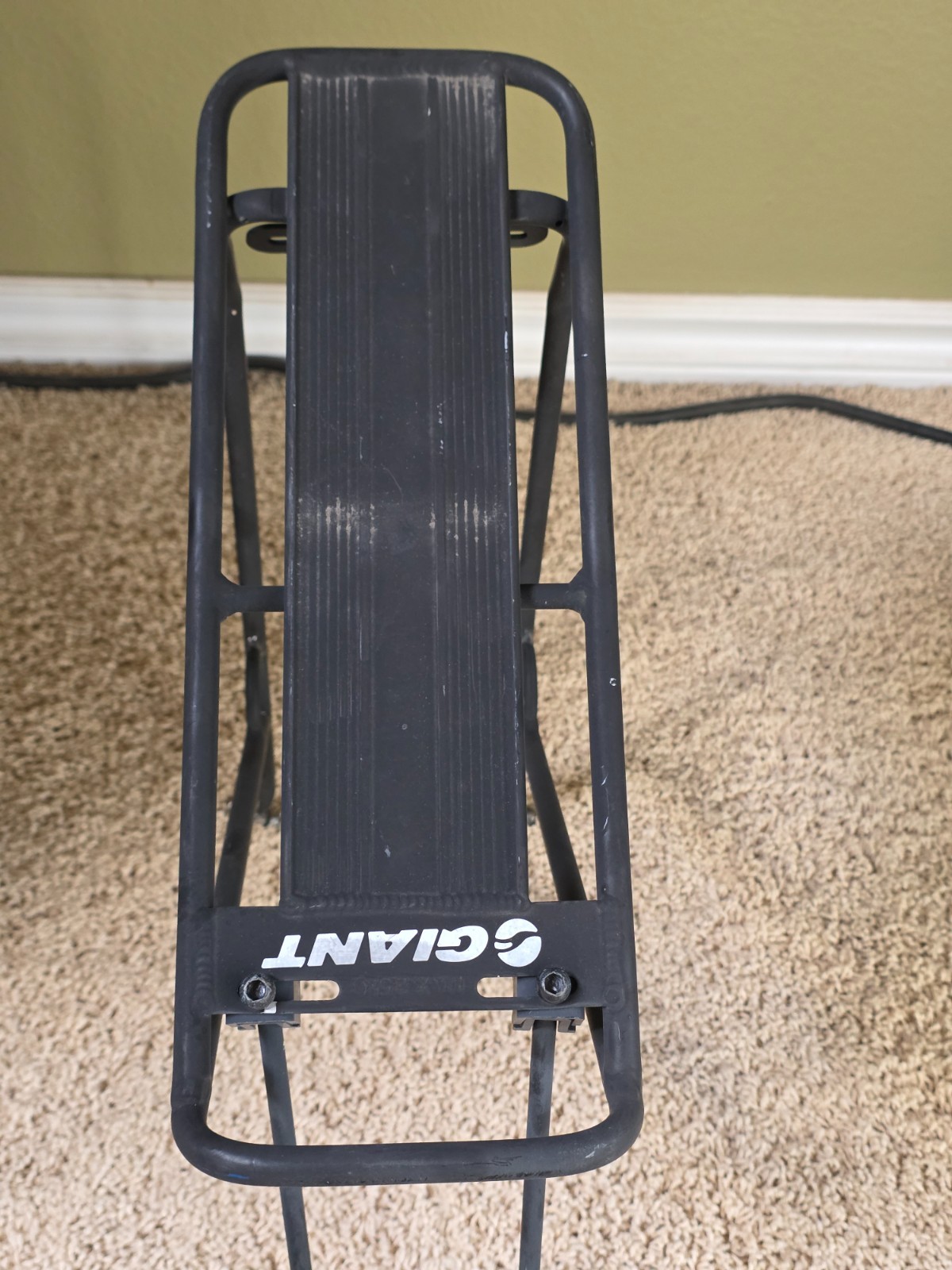 GIANT 25 kg Rear Bike Rack Black Aluminum Alloy