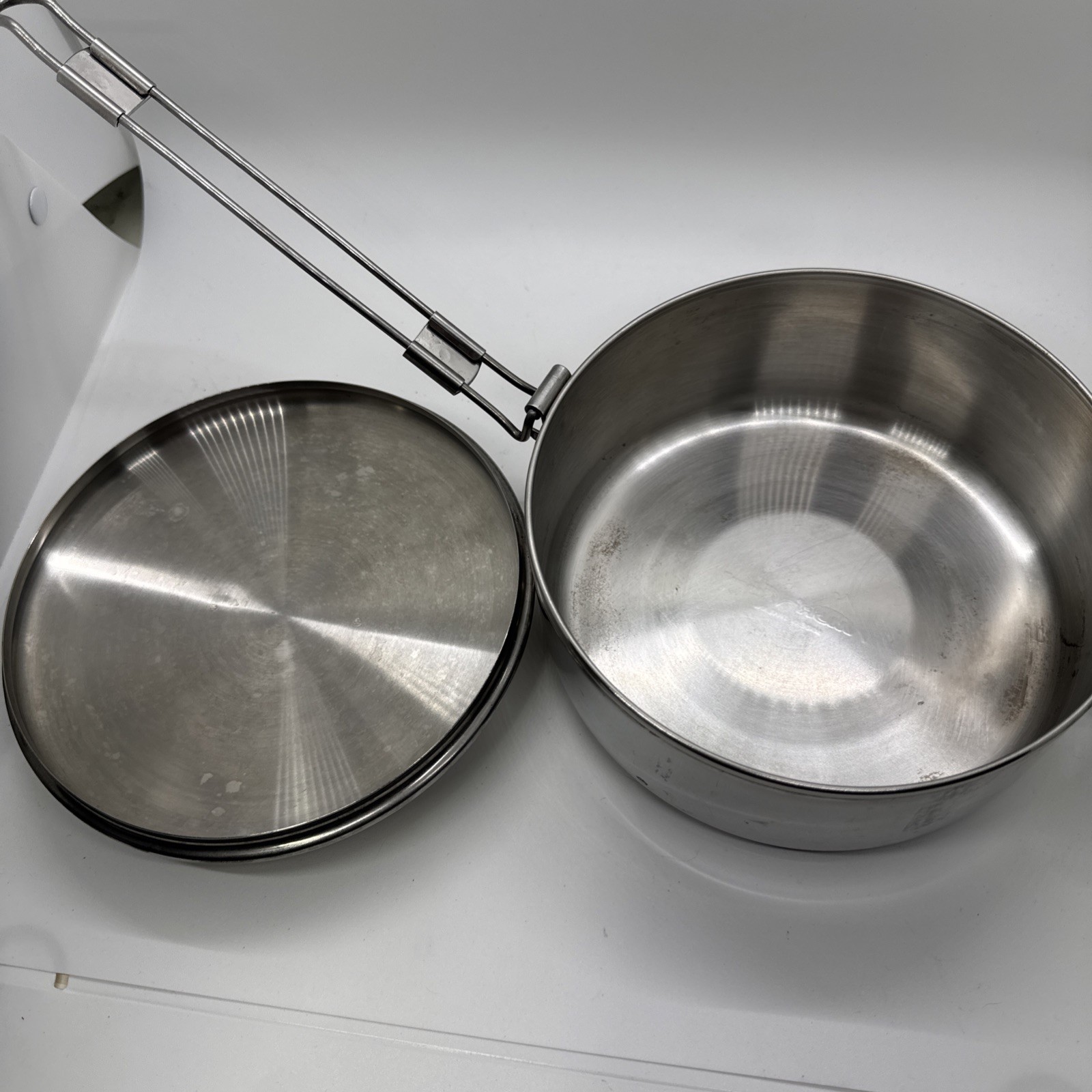 Vintage MSR Portable Stainless Steel Camp Cooking Pot