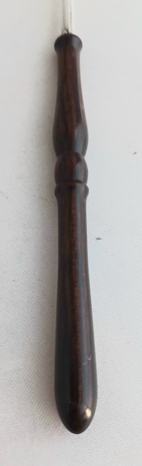 Web Sterling & Wood Handle Candle Snuffer Dark Wood handle 10"