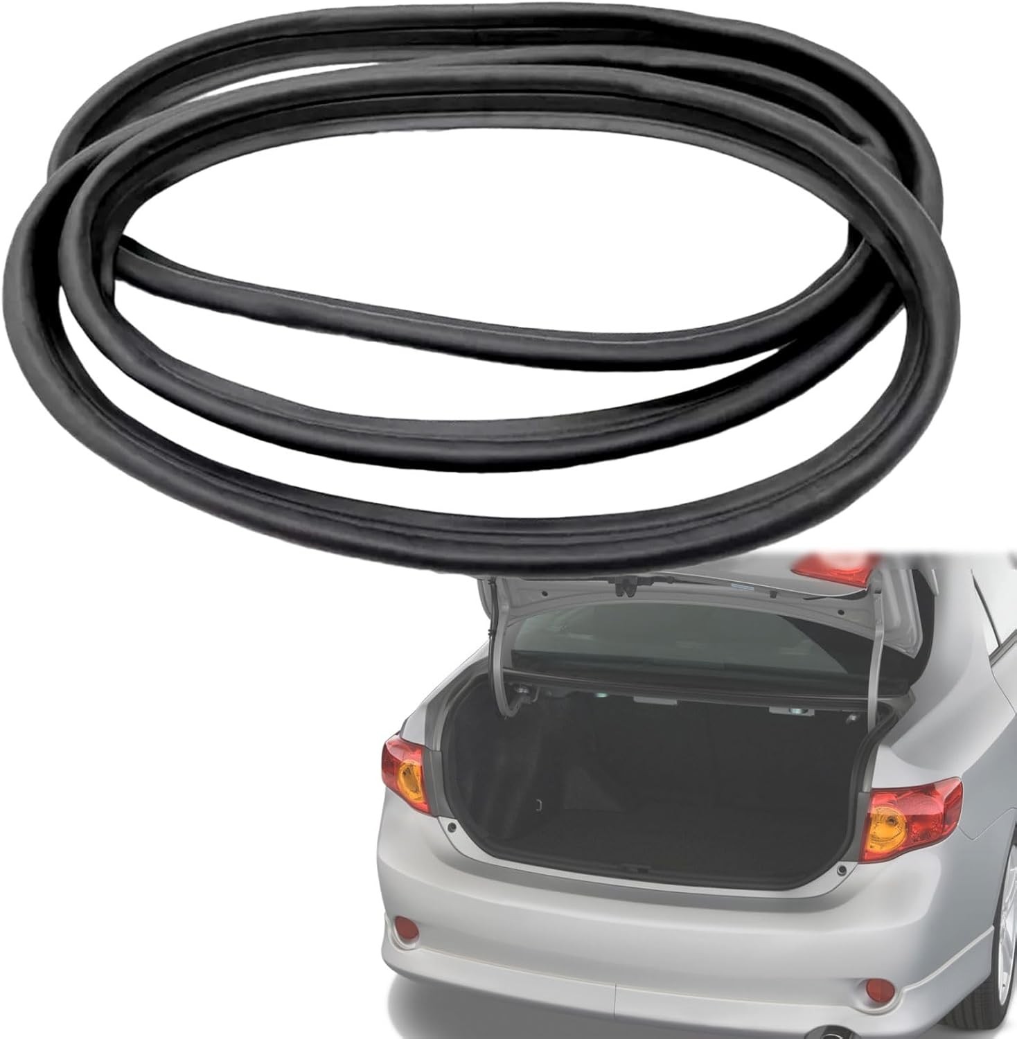 Rear Trunk Lid Weatherstrip Rubber Gasket Seal, Roof Weatherstripping Seal Repla