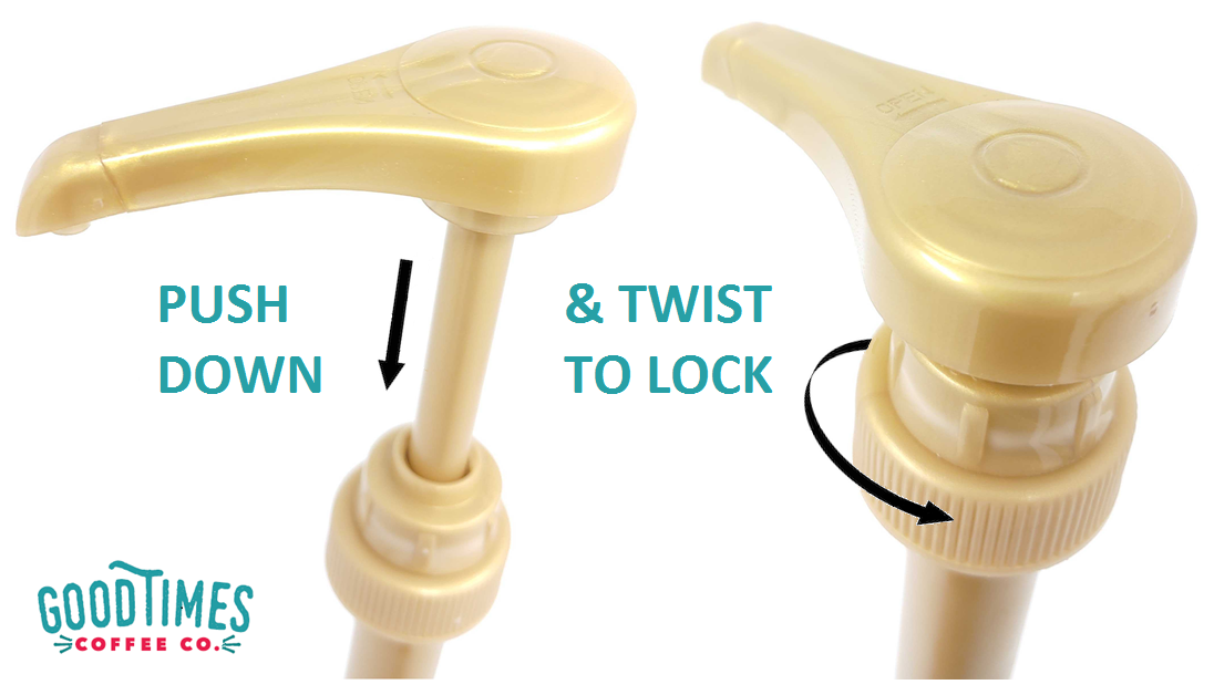 Gold Coffee Syrup Pump for 750 ml Bottles (Pack of 6) Fits Torani and more