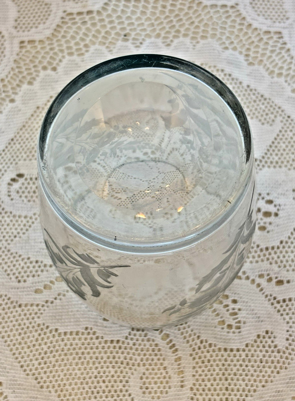 Antique Reed & Barton 980 Victorian Pickle Castor Etched Glass Silverplate