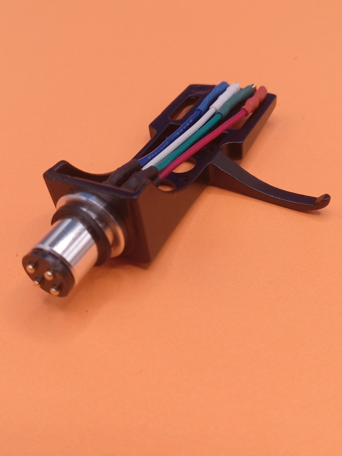 Technics Style Headshell BLACK. W/ Gold plate copper Wire Leads! US Shipped.