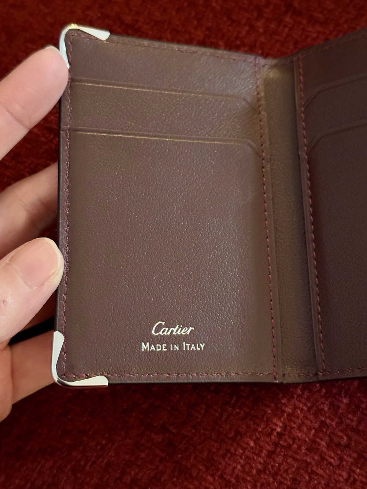 Cartier Cardholder Wallet Black Leather | NEW |Collectible Promotional AD Gift