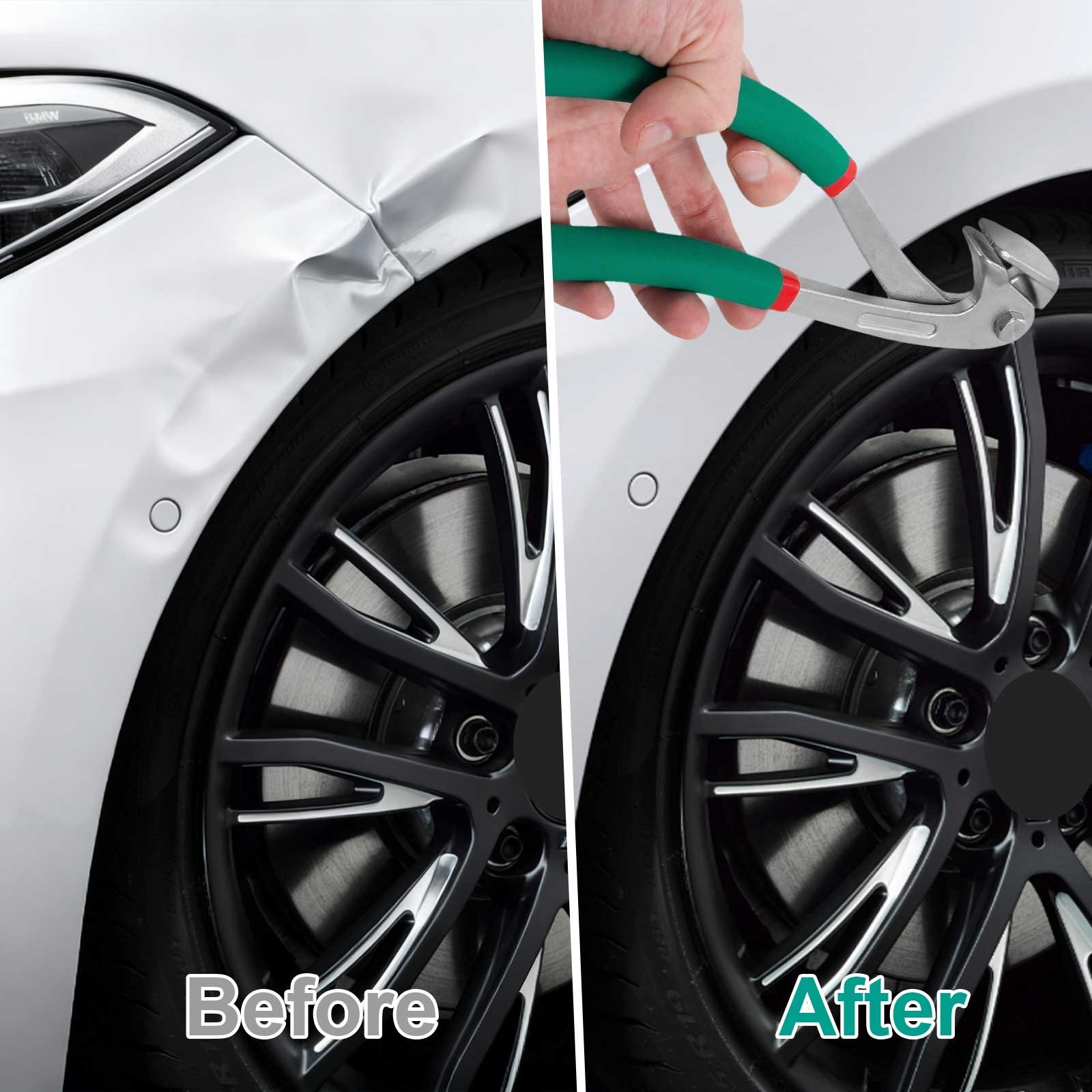 Paintless Dent Repair Pliers Car Door Fender Edge Repair Tool Metal Panel Crimp