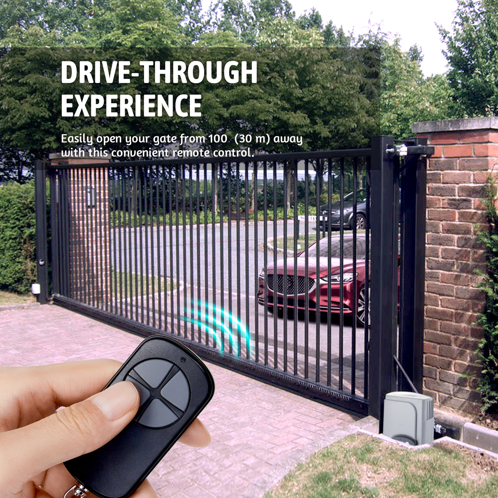 CO-Z Remote Control Wireless Backup Key for Automatic Sliding Gate Opener