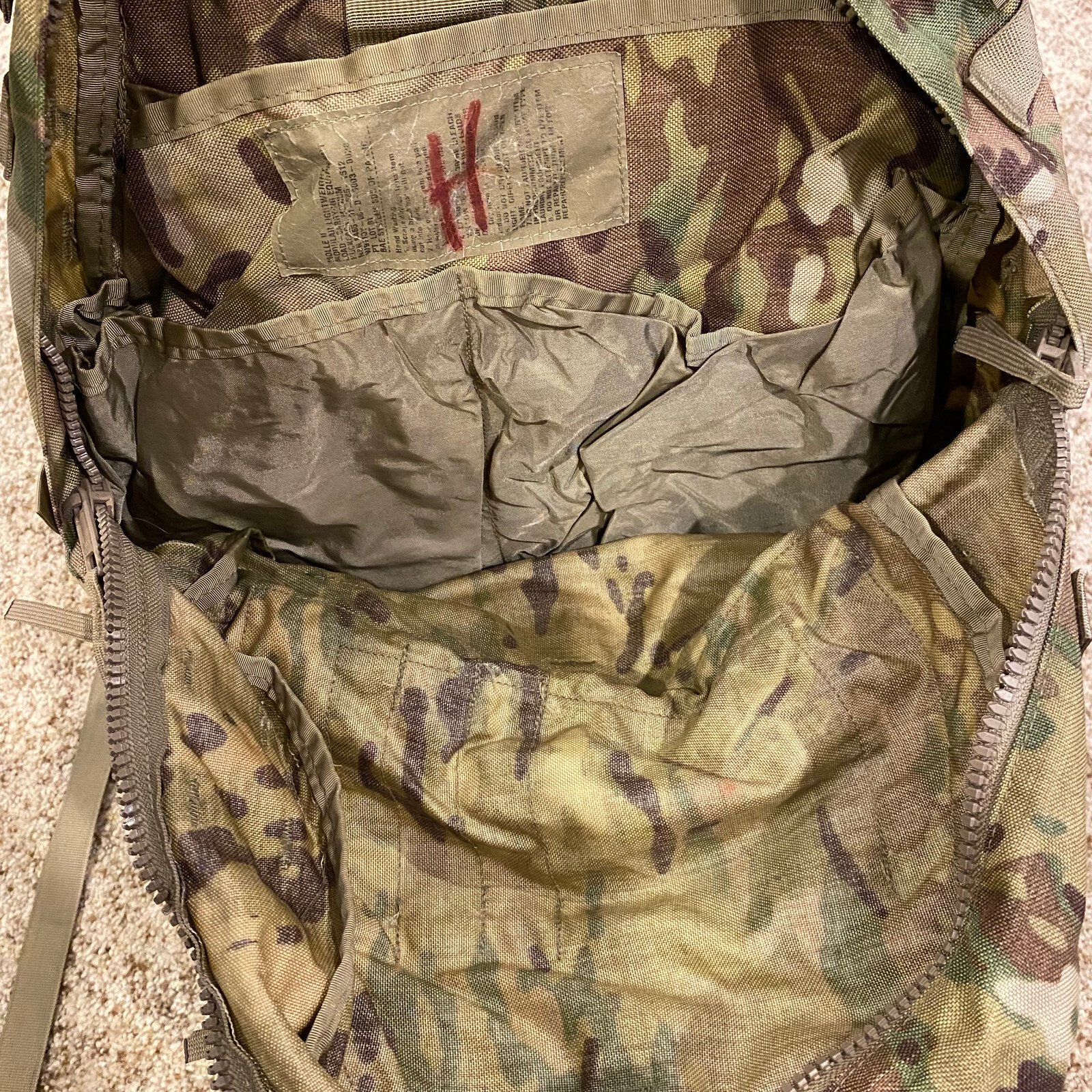 US ARMY OCP MEDIUM RUCKSACK MULTICAM RUCK SACK FIELD PACK COMPLETE FRAME