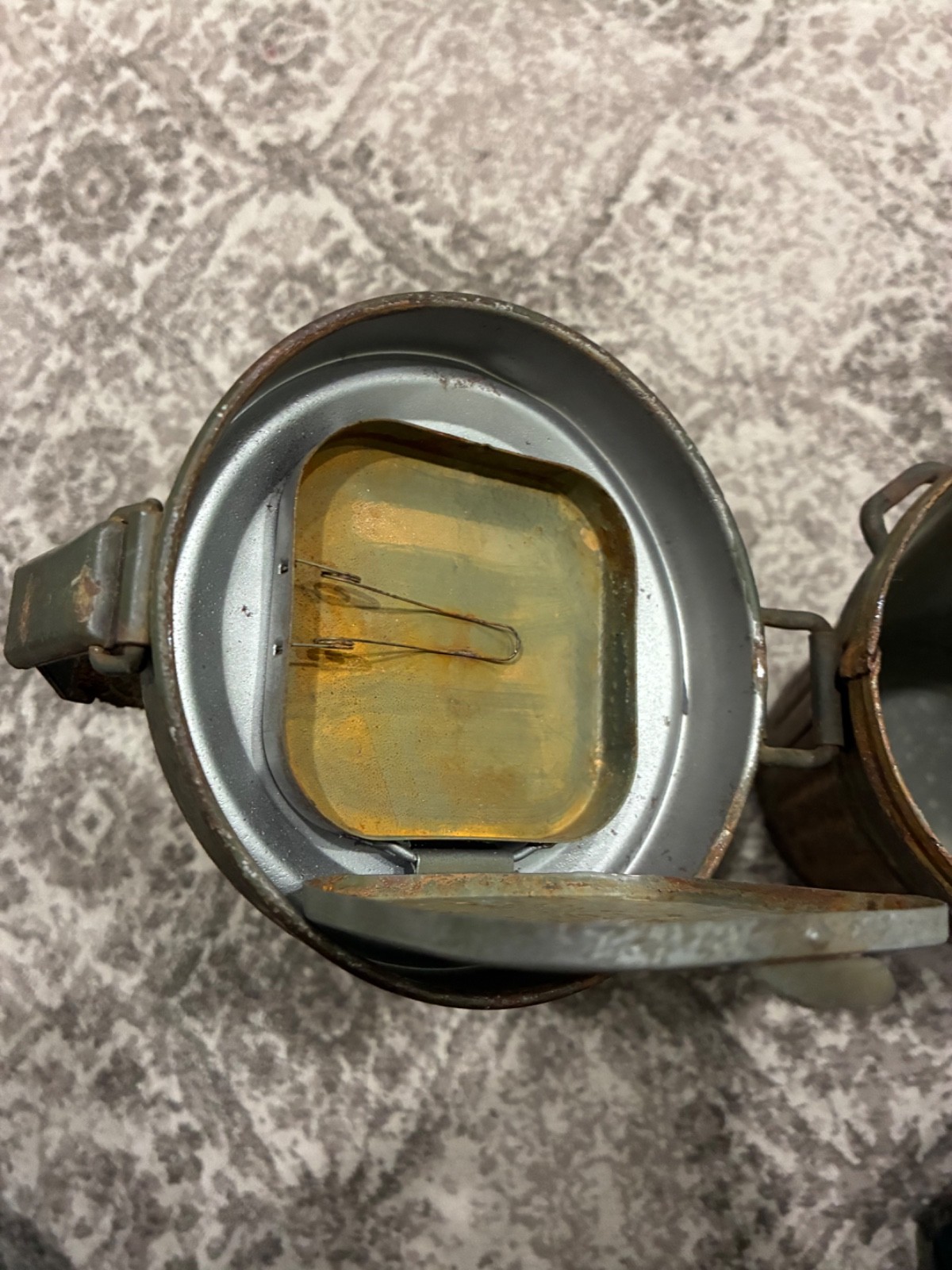 Original German WW2 Gas Mask Canister 1937