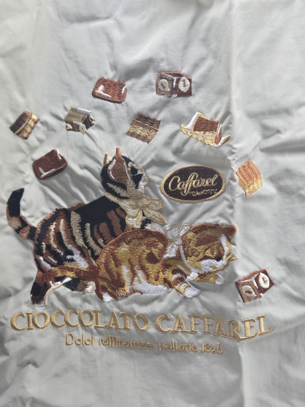 Ball And Chain Caffarel Chocolate Collaboration Tote Bag Kittens Playing With...