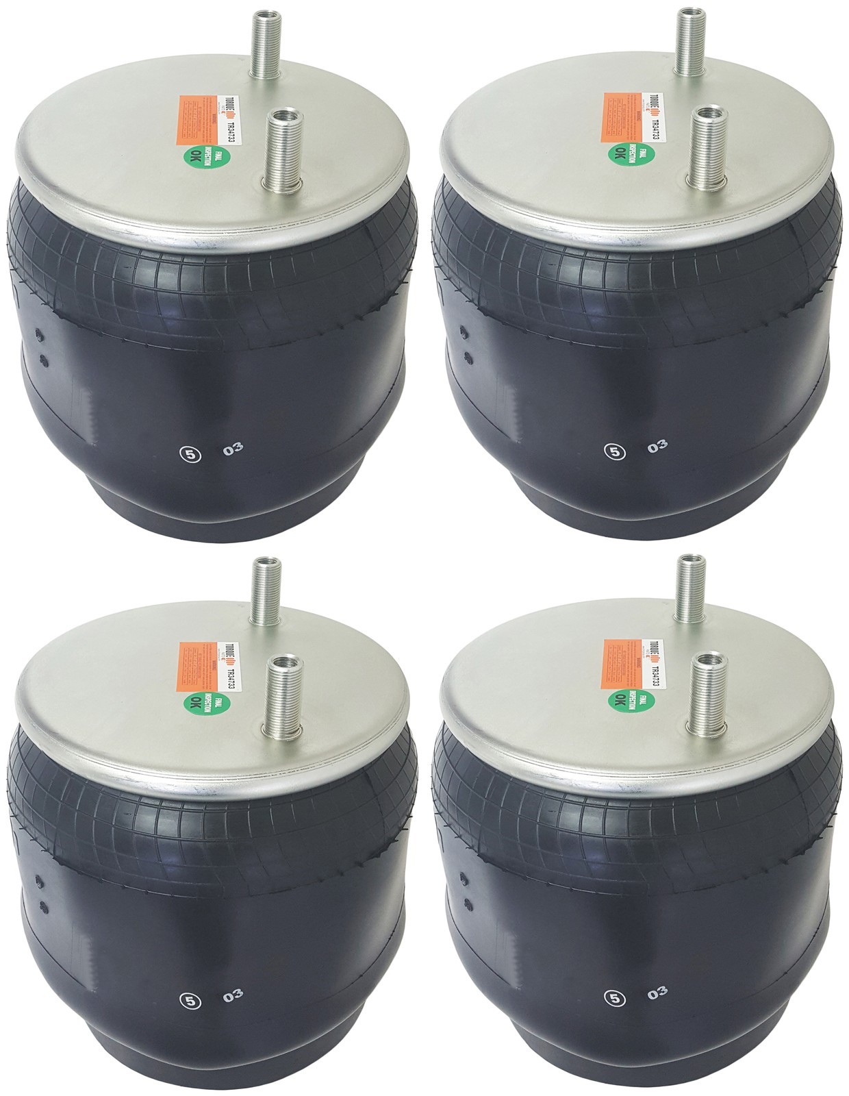Set of 4 Torque Rolling Lobe Air Spring (Replaces HENDRICKSON C-34733, S-34733)