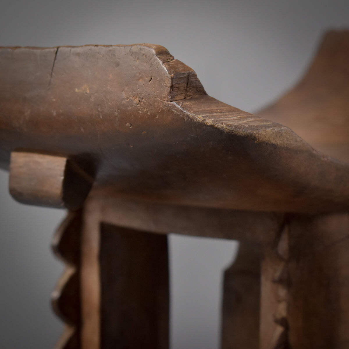 Asante Dwa Wood Stool Throne Ghana