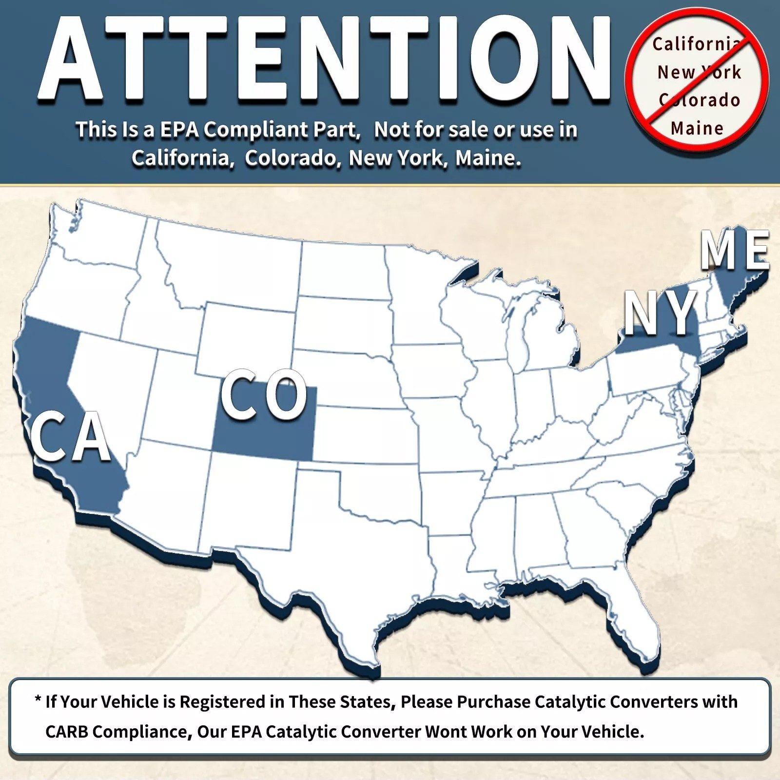 Exhaust Catalytic Converter For 2002-2011 Toyota Camry 2002-2008 Solara 2.4L