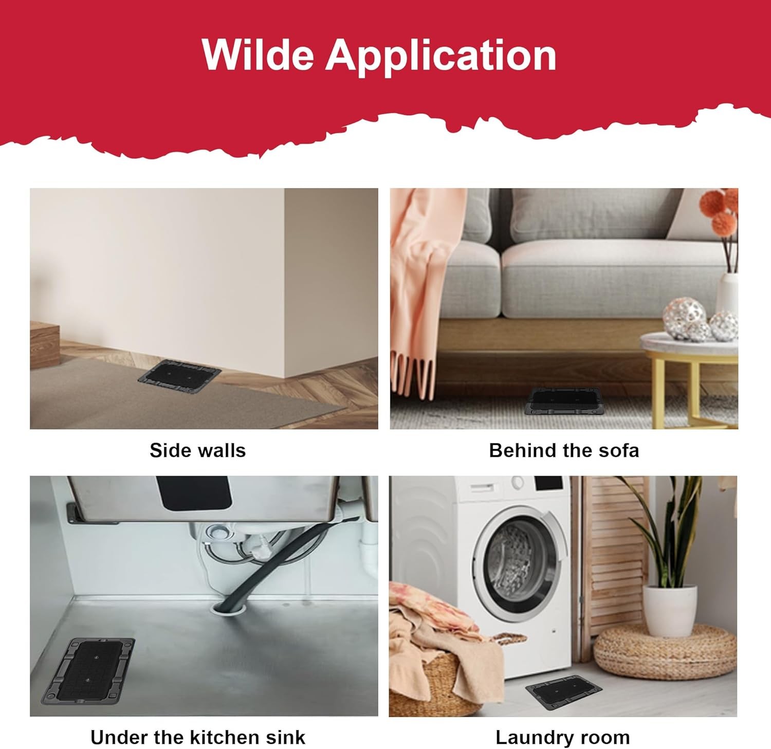 Mouse & Insect Traps 12 Pack, Heavier Sticky Traps with Non-Toxic Glue for Mice