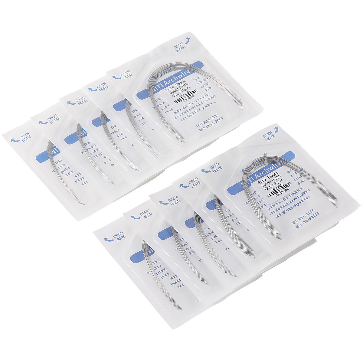 AZDENT Dental Orthodontic Brackets Braces /Supper Elastic Niti Arch Wires