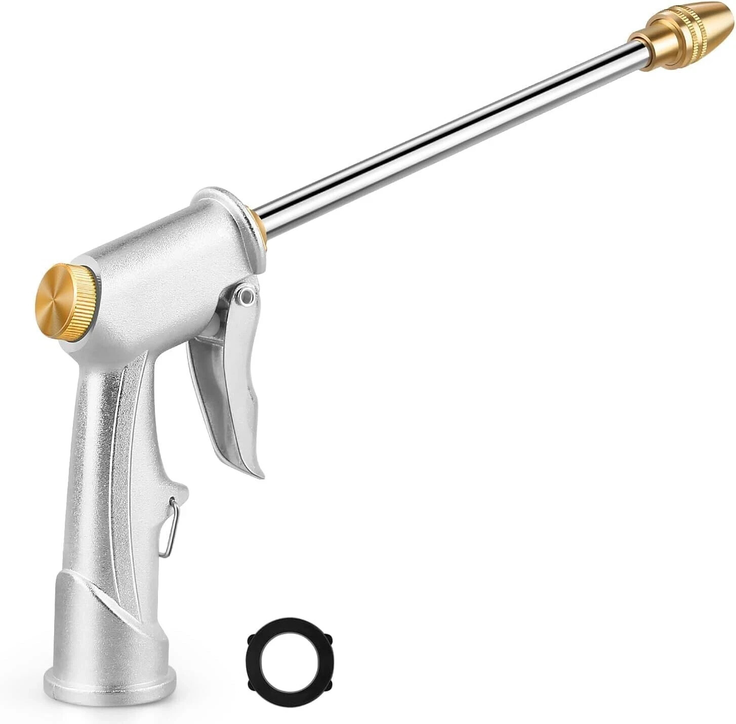 Garden Hose Nozzle High Pressure Metal Heavy Duty Water Hose Nozzle Sprayer Head