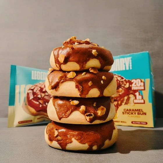 Legendary Foods-Protein Sweet Roll-Caramel Sticky Bun 9.2oz/ 4ct