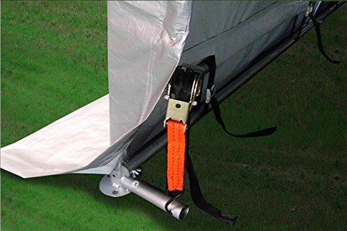 20'x12' Grey Round Top Carport Garage Storage Canopy Shed