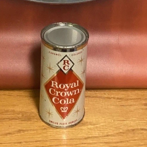 Royal Crown Flat Top Soda Can Rc Cola Old Vintage