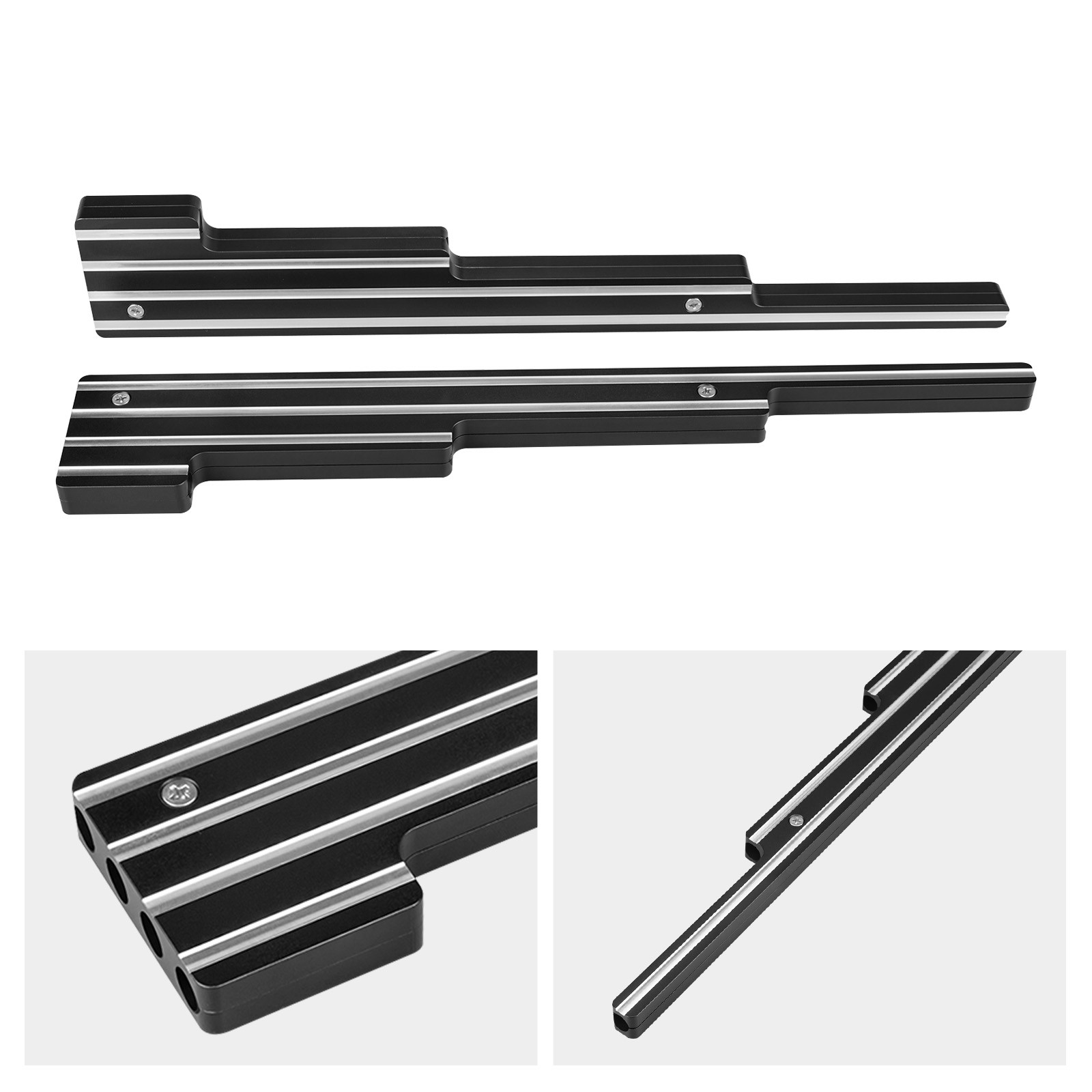 BEVINSEE Aluminum Spark Plug Wire Looms Holder Set For SBC BBC 302 350 454