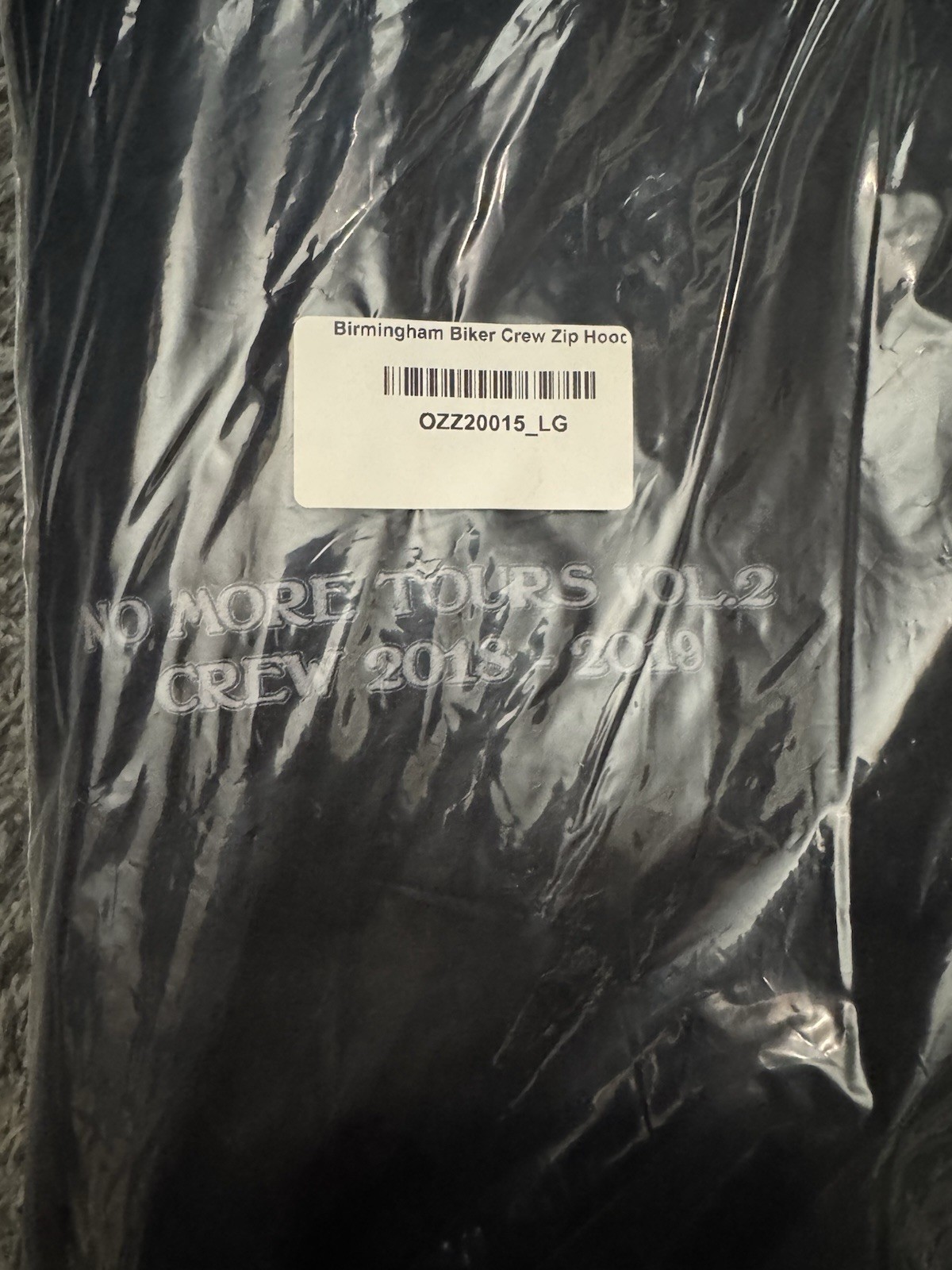 Ozzy Osbourne No More Tours V2 Local Crew 2018/19 Hoodie Size Large New