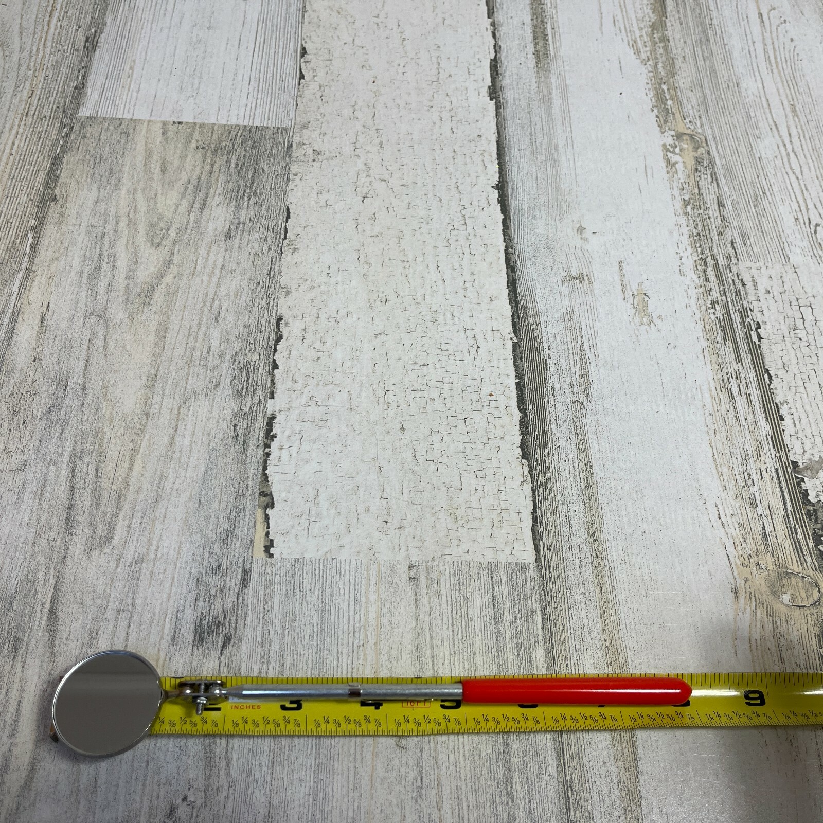 NOS Ullman Model E2 Round Inspection Mirror 1-1/4" x 8" Made in USA Stainless ..