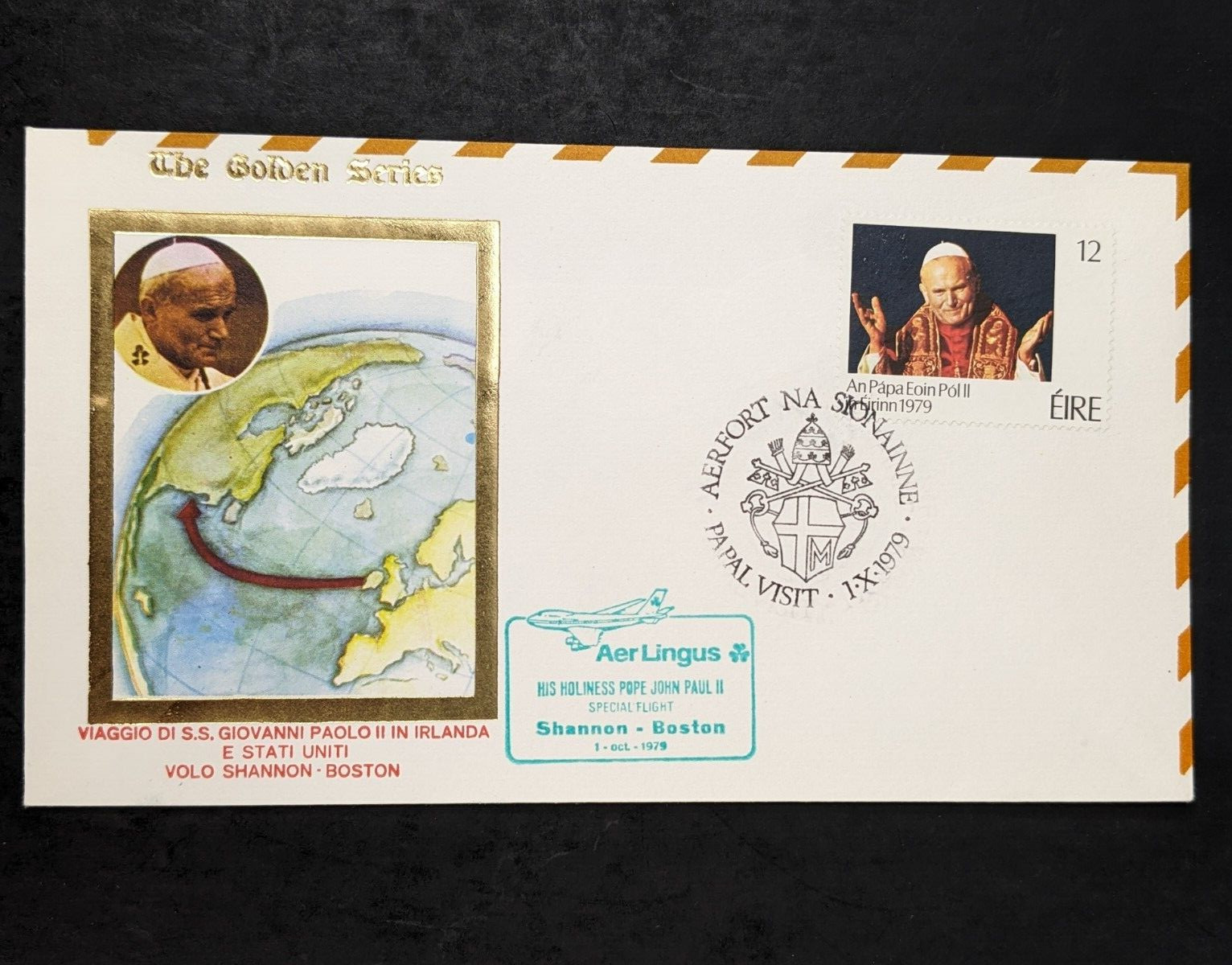 Pope John Paul II, The Golden Series Trip to Ireland, US & UN Covers