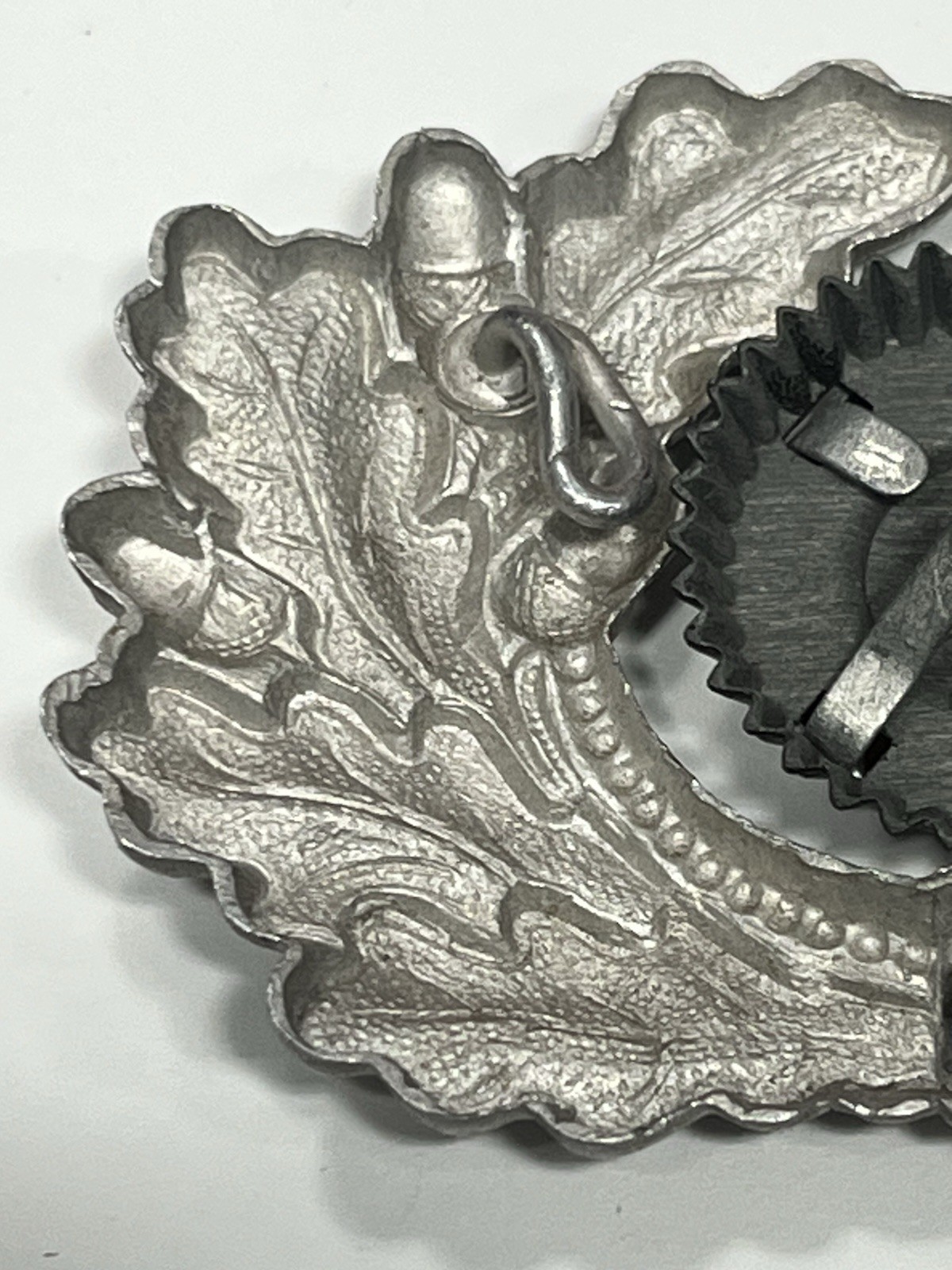 Original WW2 German Visor Cap Hat COCKADE Badge Wreath Officer Insignia Pin