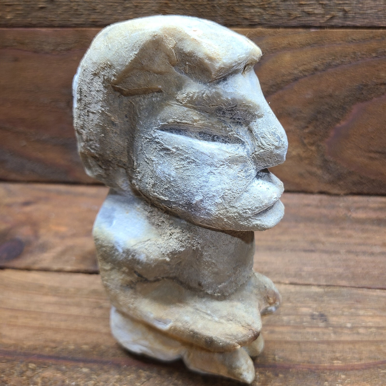 pre-columbian ancient Carved Stone Figure