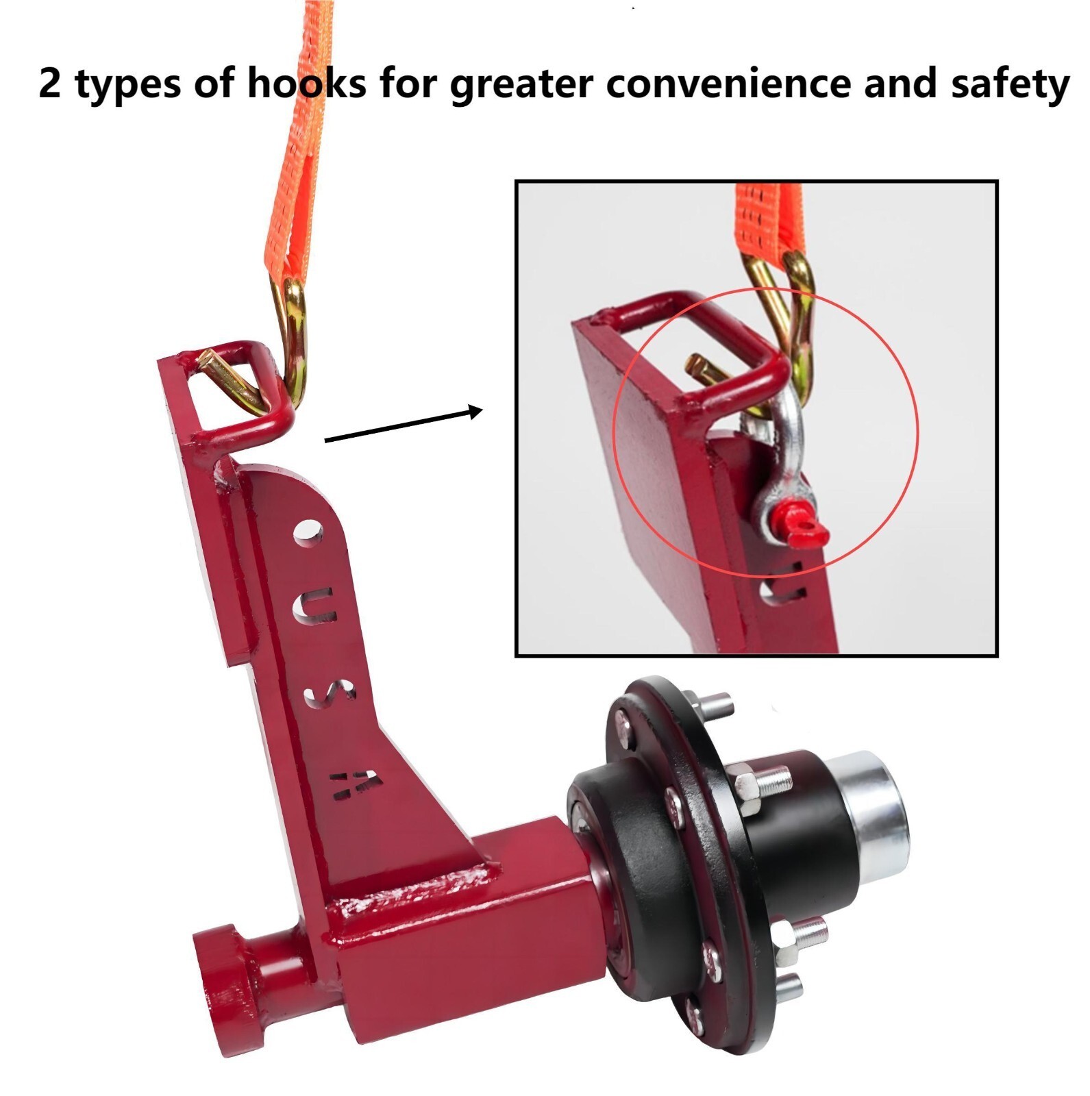 Superior Shipping Container Wheels, 6x 5.5 Lug ，Container spindle mobile kit