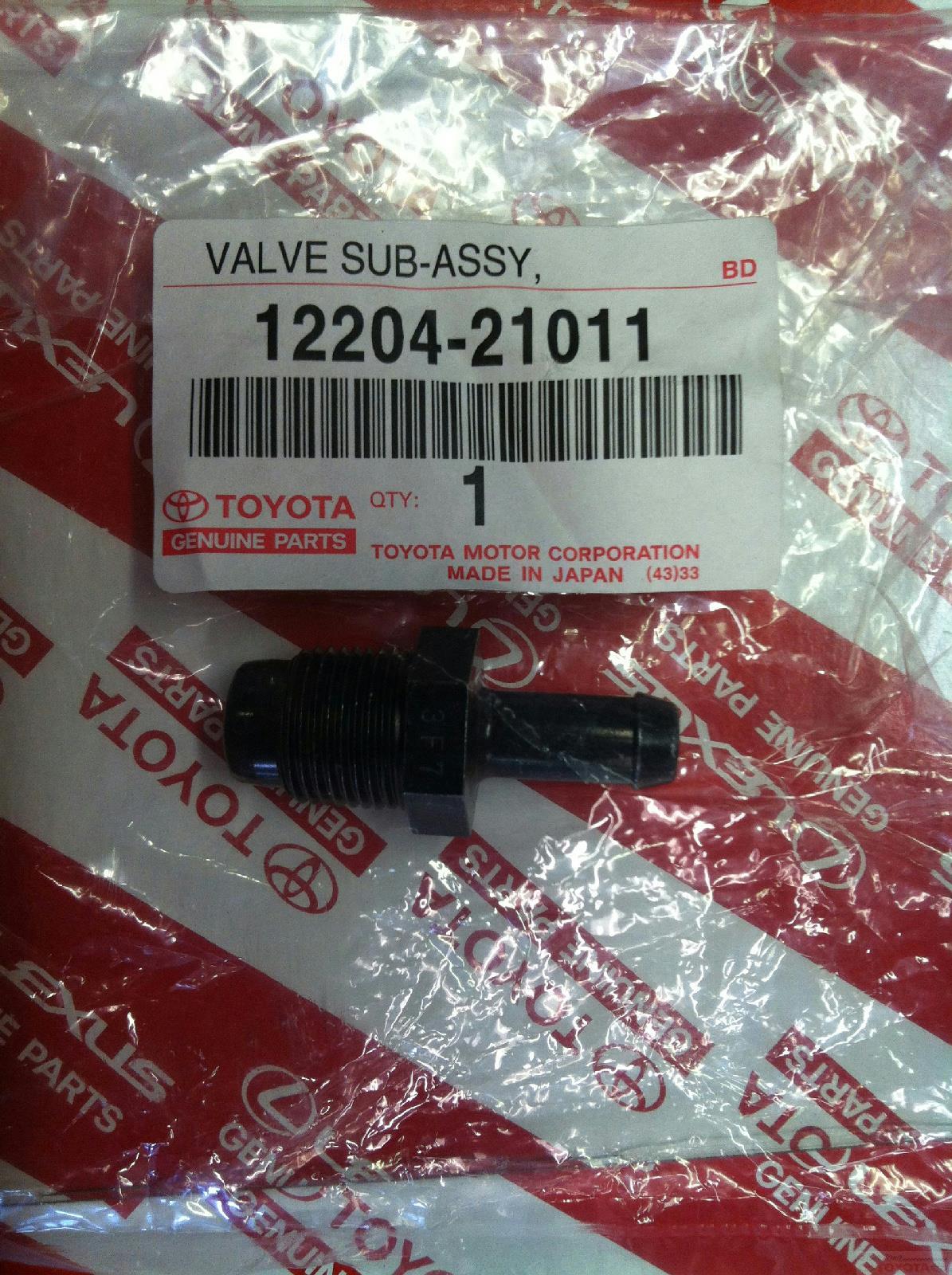 OEM Toyota 12204-21011 PCV Valve