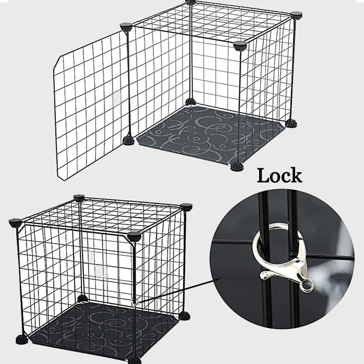3-Tier Cat Cage Folding Matal Wire Cat Crate Kennel Pen Pet House Furniture DIY